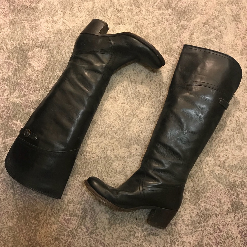 Frye Jane Tall Cuff Boots Sz 9.5